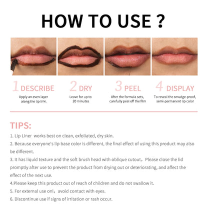 Pout & Peel: Waterproof Tattoo Lip Stain & Contour Tint 2